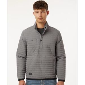 DRI DUCK Men's L Keystone Quilted Pullover Rainproof Jacket Grey New With Tags
